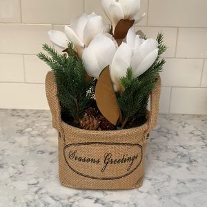 Seasons Greetings Faux Plant